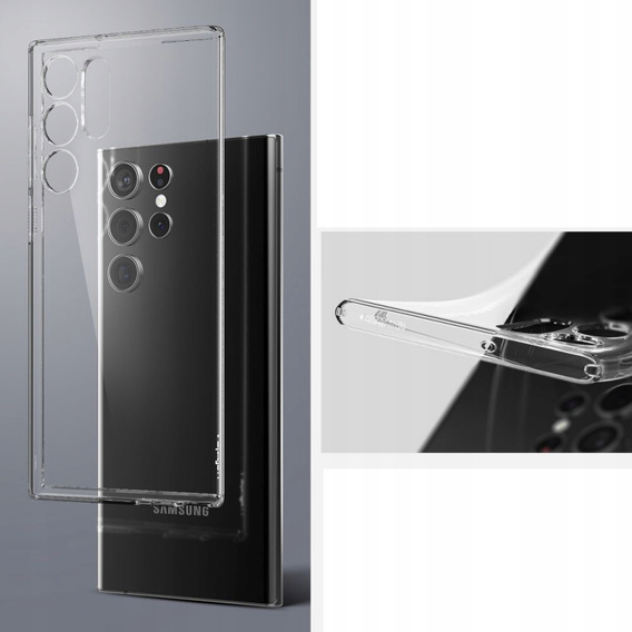 Чoхол Spigen до Samsung Galaxy S22 Ultra, Liquid Crystal, прозорий