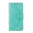 Откидной чехол для Xiaomi Redmi Note 13 Pro 4G / Xiaomi Redmi Note 14S / Xiaomi Poco M6 Pro 4G, Mandala, зелёный