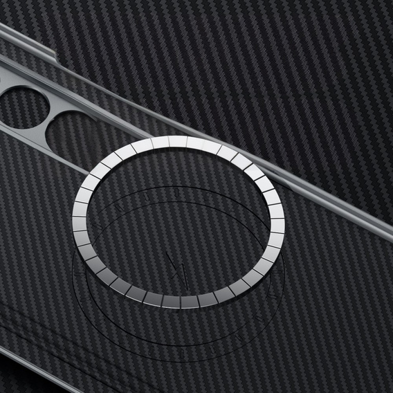 Чохол SULADA Carbon Fiber для MagSafe для Samsung Galaxy Z Fold6 5G, чорний