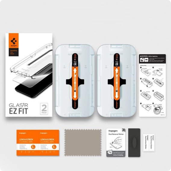 Закаленное стекло SPIGEN для iPhone 12 / 12 Pro, Glas.TR EZ Fit
