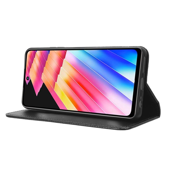 Чохол для Xiaomi Redmi Note 13 4G, Smart Magnet, чорний + скло 9H