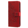 Откидной чехол для Xiaomi Redmi Note 13 5G, Mandala, красный