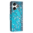 Откидной чехол для Infinix Hot 30, Wallet, sakura, синий