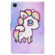 Чехол для Samsung Galaxy Tab A7 Lite, с откидной крышкой, colorful horse