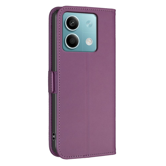 Откидной чехол для Xiaomi Redmi Note 13 5G, BINFEN Wallet, тёмно-фиолетовый