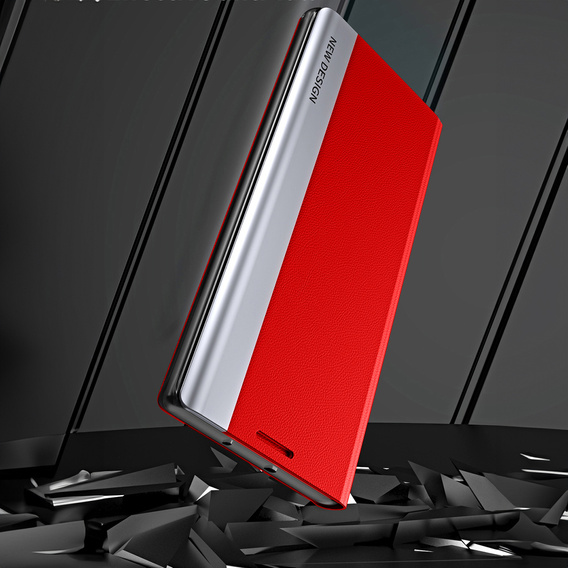 Откидной чехол для Honor Magic 6 Lite 5G, Side Magnetic, красный