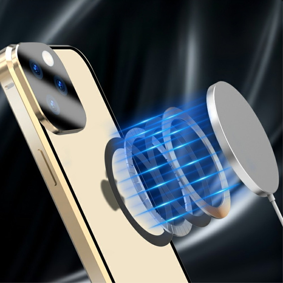 Магнітний чохол Dual Glass MagSafe для iPhone 15, золотий