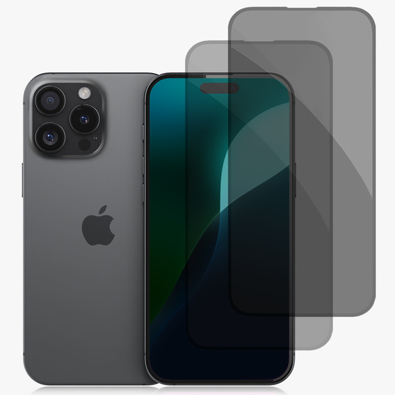 Загартоване скло ERBORD Anti-Spy для iPhone 17 Pro / 17 / 16 Pro, ERBORD Anti-Spy Загартоване