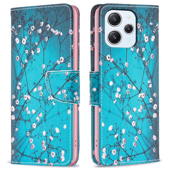 Чохол-книжка для Xiaomi Redmi 12 4G, Wallet, Sakura, м'яти