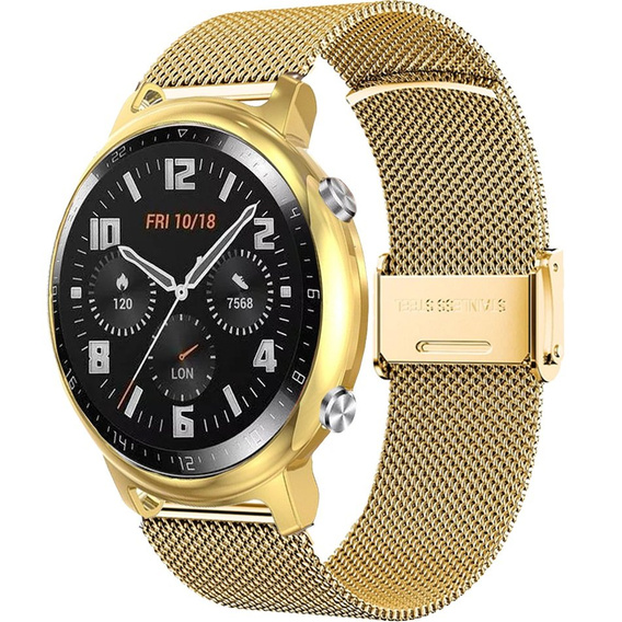 Металический браслет с чехлом для часов Huawei Watch GT 2 42mm, Gold