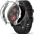 Чехол 2в1 с защитой экрана для часов Garmin Venu 2 Plus, Silver