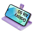 Чохол-книжка для Samsung Galaxy A16, Wallet Zipper Pocket, фіолетовий