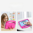 Детский чехол DUX DUCIS для Samsung Galaxy Tab A9, Cartoon Panda, бронированный защитный, розовый