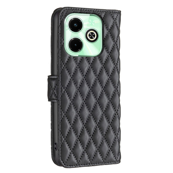 Чохол-книжка для Infinix Hot 40i, Wallet, BINFEN COLOR, чорний