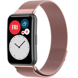 Браслет  MilaneseBand для Huawei Watch Fit - Pink