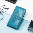 Откидной чехол для Xiaomi Redmi 13, Mandala, синий