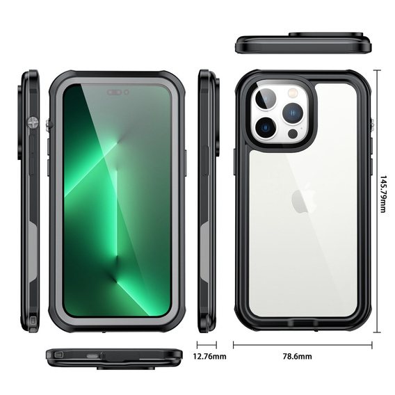 Водонепроникний чохол IP68 для iPhone 14 Plus, чорний