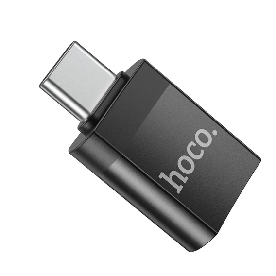 Адептер HOCO - USB-C TYPE-C на Lightning, Black