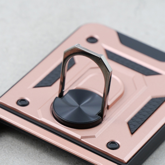 Броньований Чoхол до Samsung Galaxy Z Flip5 5G, Nox Case Ring, рожевий rose gold