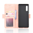 Откидной чехол для LG Velvet, Card Slot, розовый
