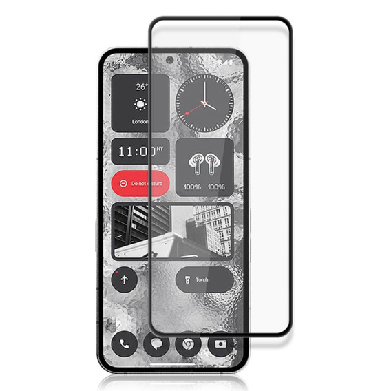 Загартоване скло Mocolo Full Glue для Nothing Phone 2, чорна рамка