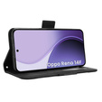 Футляр з клапаном для Oppo Reno 13, Card Slot, чорний
