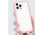Чехол ERBORD Hybrid Frame для iPhone 13 Pro, Розовый 