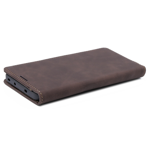 Чехол для Xiaomi 13T / 13T Pro, ERBORD Vintage, бумажник с клапаном, кофе