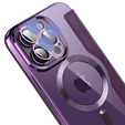 Откидной чехол для iPhone 14 Pro, RFID Wallet MagSafe CamShield, фиолетовый