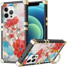 Чoхол Suitcase до iPhone 12/12 Pro, Red Flower