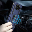 Бронированный Чехол до Xiaomi Poco X3 NFC, Nox Case Ring, синий