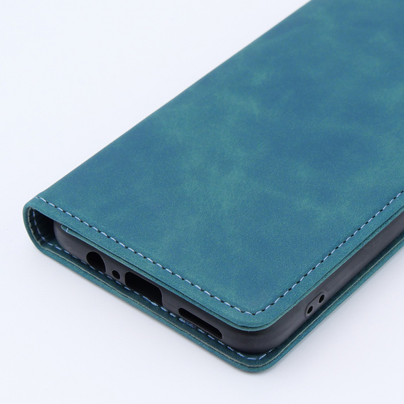 Чехол для Motorola Moto G13/ G23 4G, ERBORD Vintage, бумажник с клапаном, синий