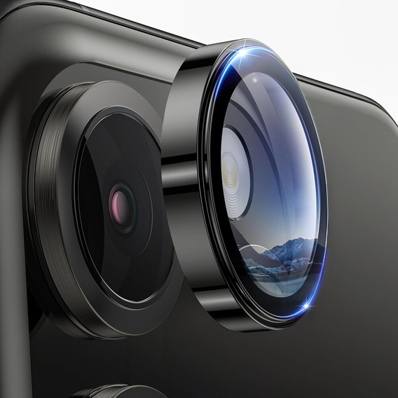 2x загартоване скло ERBORD OPTIK Pro для камери iPhone 16 / 16 Plus, чорний