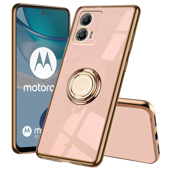 Чoхол до Motorola Moto G53 5G, Electro Ring, рожевий rose gold
