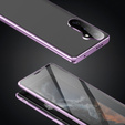Чохол для Samsung Galaxy S24 FE, Magnetic Dual Glass, фіолетовий