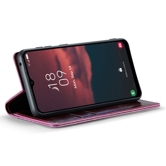 Флип-кейс CASEME для Samsung Galaxy A34 5G, Waxy Textured, красный