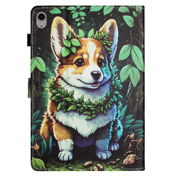Чехол для iPad 10.9" 2022 (10 gen.), с откидной крышкой, corgi dog