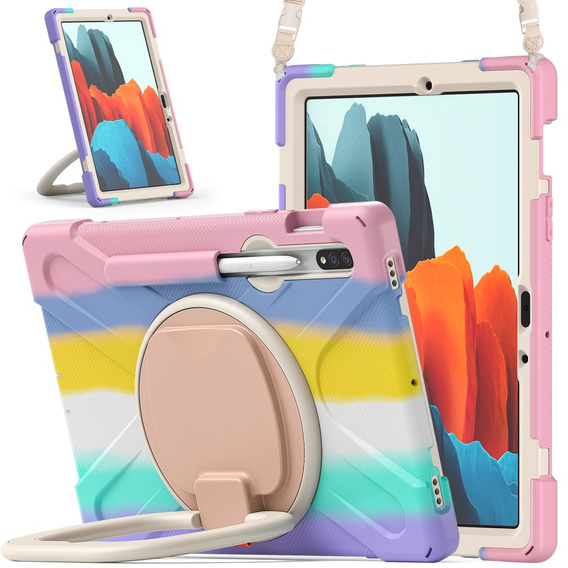 Чохол для Samsung Galaxy Tab S10 Lite / S10 FE / S9 FE / S9 / S8 / Tab S7, броньований, що обертається на 360, кольоровий