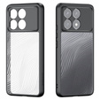 Чохол DuxDucis для Xiaomi Poco F6 Pro, Aimo case, прозорий / чорний