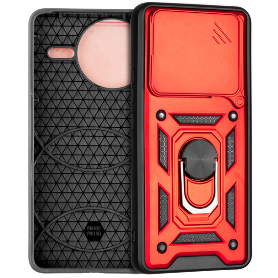 Чехол NOX Camera Slide Xiaomi Poco F7 Ultra, CamShield Slide, красный