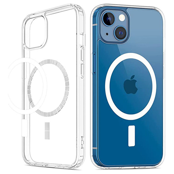 Чехол для iPhone 15 ERBORD CrystalMag, прозрачный
