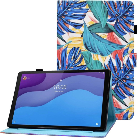 Чехол Stand Case для Lenovo Tab M10 Gen 3 TB-328FU / TB-328XU - Leaves