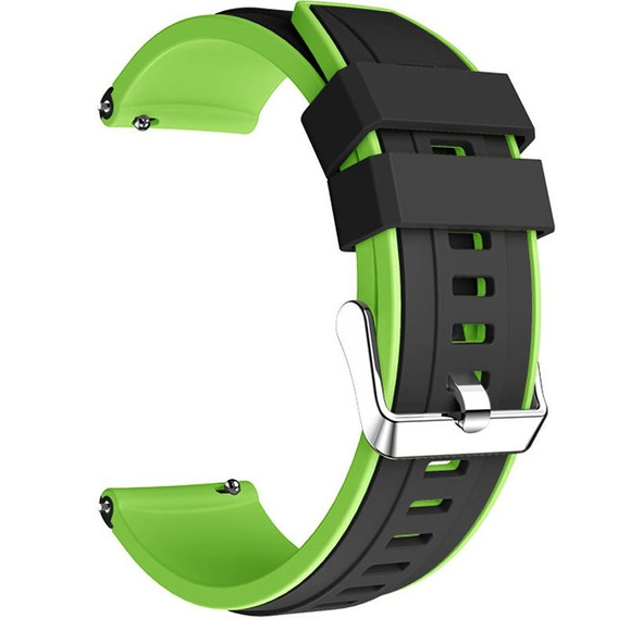 Силиконовый ремешок до Huawei Watch GT 2 Pro - Black / Green
