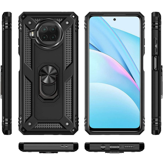 Броньований Чoхол до Xiaomi Mi 10T Lite, Nox Case Ring, чорний