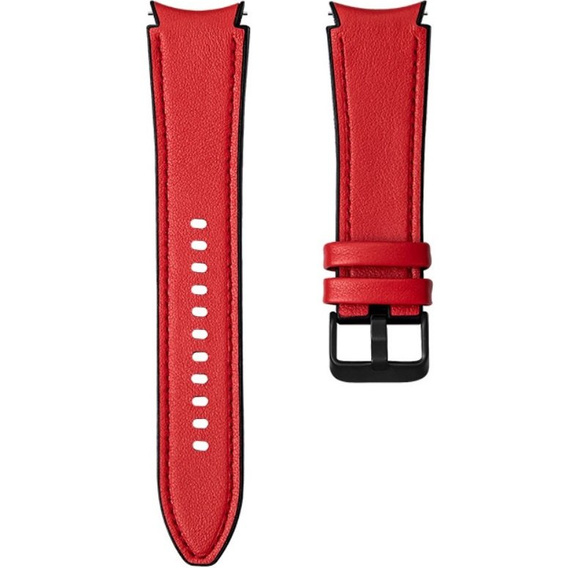 Шкіряний ремінець для годинника Samsung Galaxy Watch 4 / 5 40/42/44/46/45MM PRO, Red