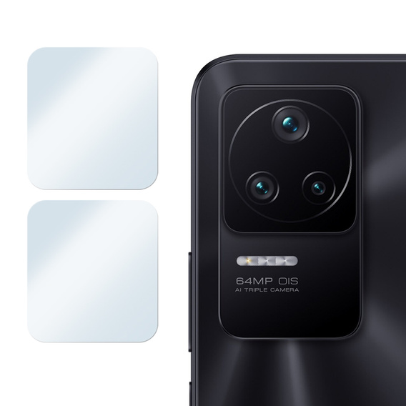 2x закаленное стекло ERBORD для камеры Xiaomi Poco F4 5G