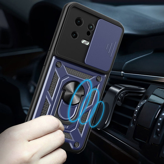 Чехол NOX Camera Slide Xiaomi 13, CamShield Slide, синий