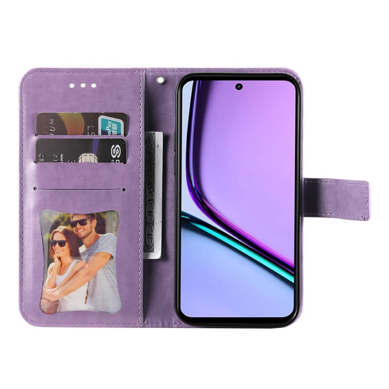 Чохол-книжка для Realme C67, Mandala, фіолетовий