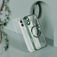 Чохол для iPhone 16 Plus, Electro MagSafe, зелений + Скло на екран