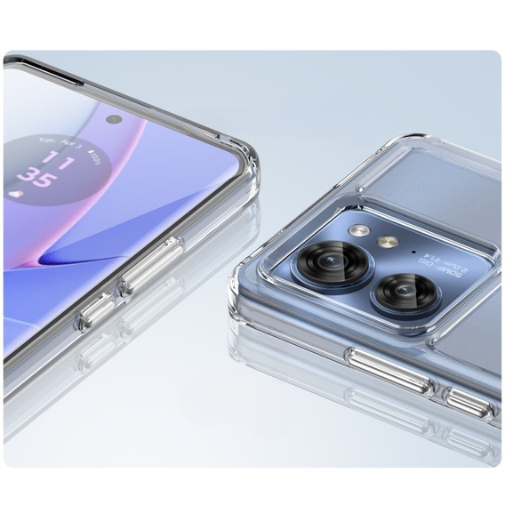 Чехол до Motorola Edge 40, Fusion Hybrid, прозрачный